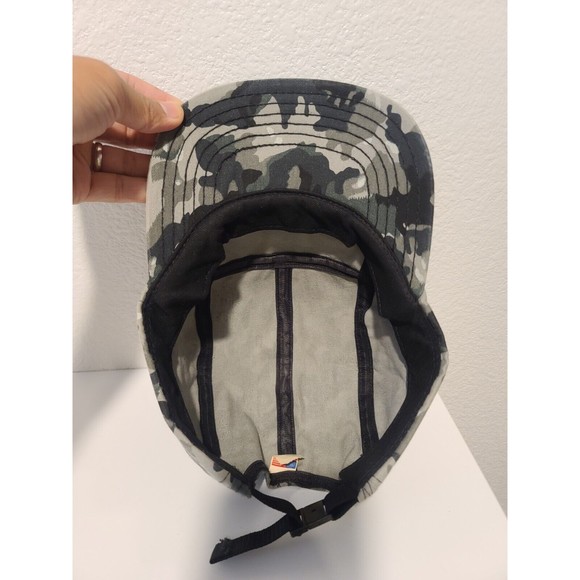 Vintage Supreme Camoflague 5 Panel Camp Box Logo Cap Hat Adjustable Made In USA - Picture 5 of 7